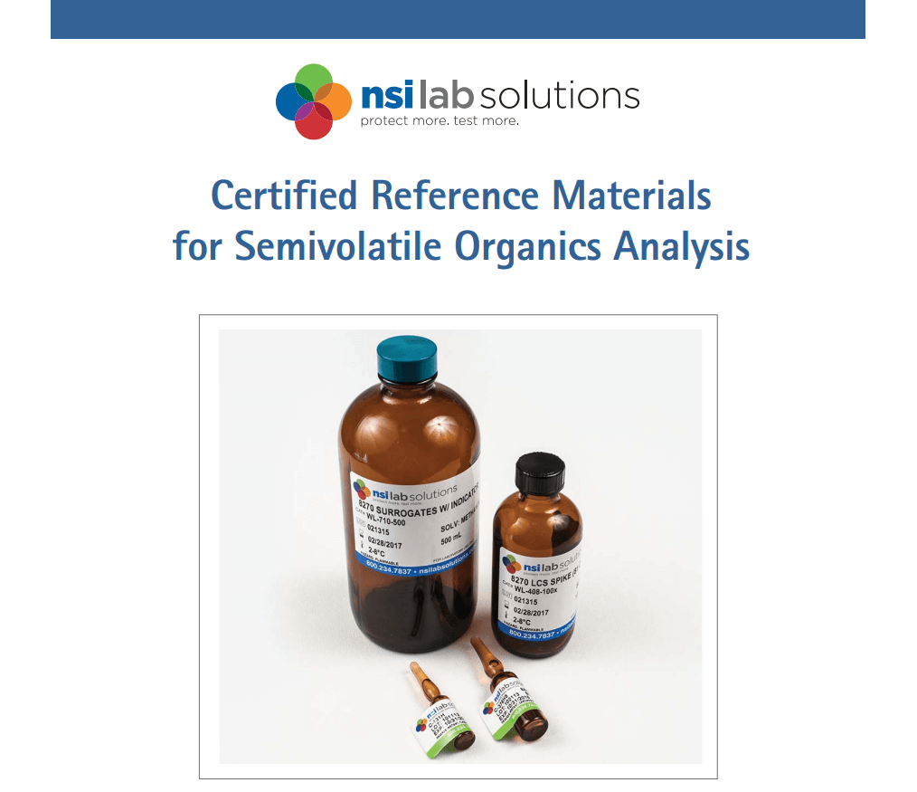 									Semivolatile Organic CRMs